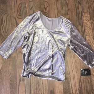 NWT Velvet Grey Top